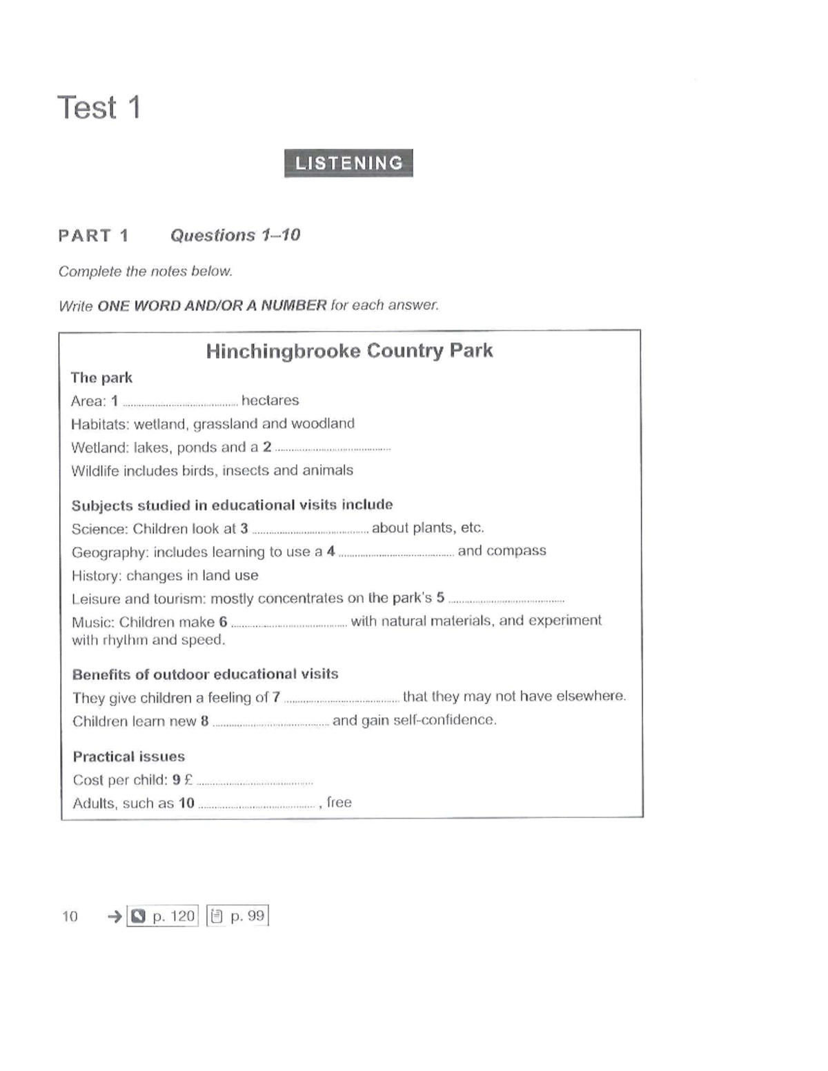 Test 1 listening and reading questions for CAM 19 - Studocu