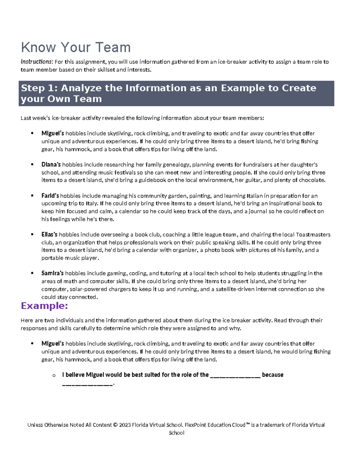Team Role Assignment Guide: Know Your Team Assignment - Studocu