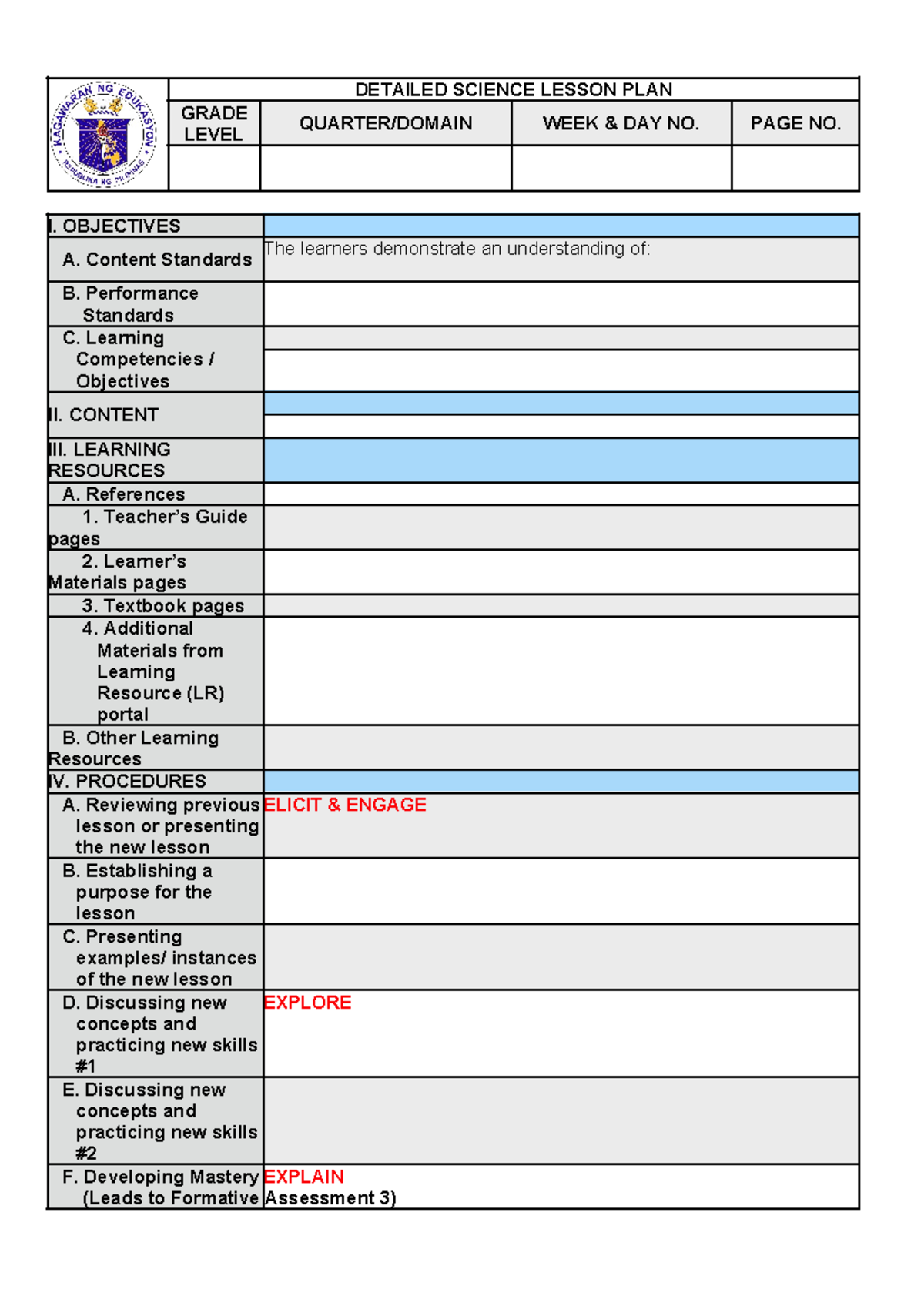 DLP - Detailed Lesson Plan for Science Class - Studocu