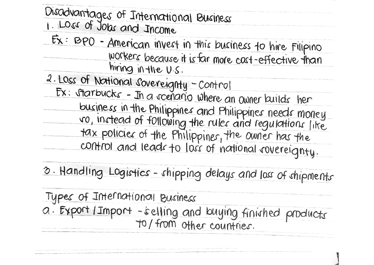 IBT - International Trade and Business Overview and Key Concepts - Studocu