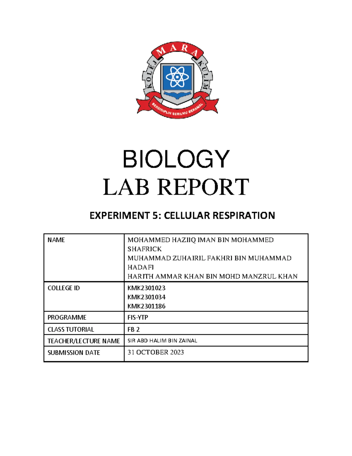 BIOL 101: Research Proposal on Cystic Fibrosis Awareness and Treatment ...