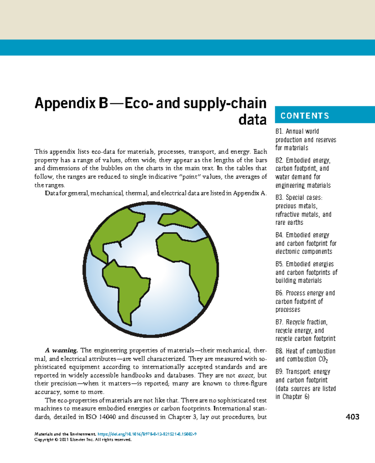 Appendix B: Data on Materials, Processes, and Energy (3-S2) - Studeersnel
