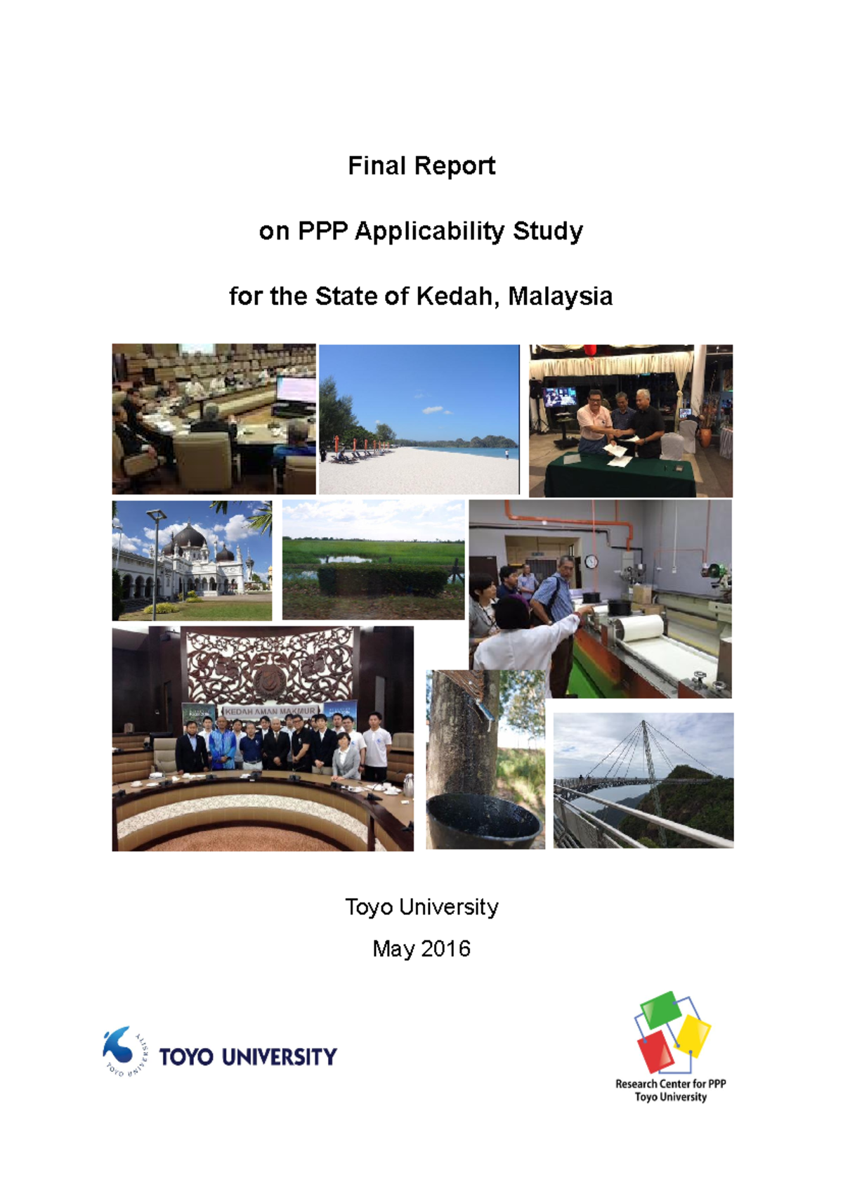 KEDAH 2016 - Final Report on PPP Applicability Study for Development ...