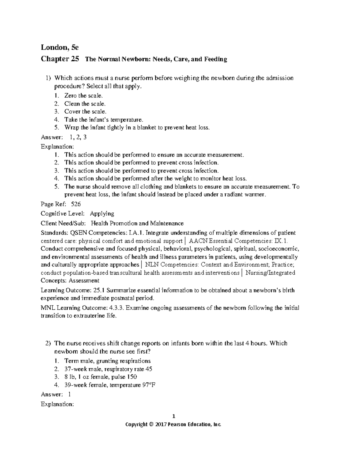 0134142357 ch25 TB - These are practice questions - 1 London, 5e ...