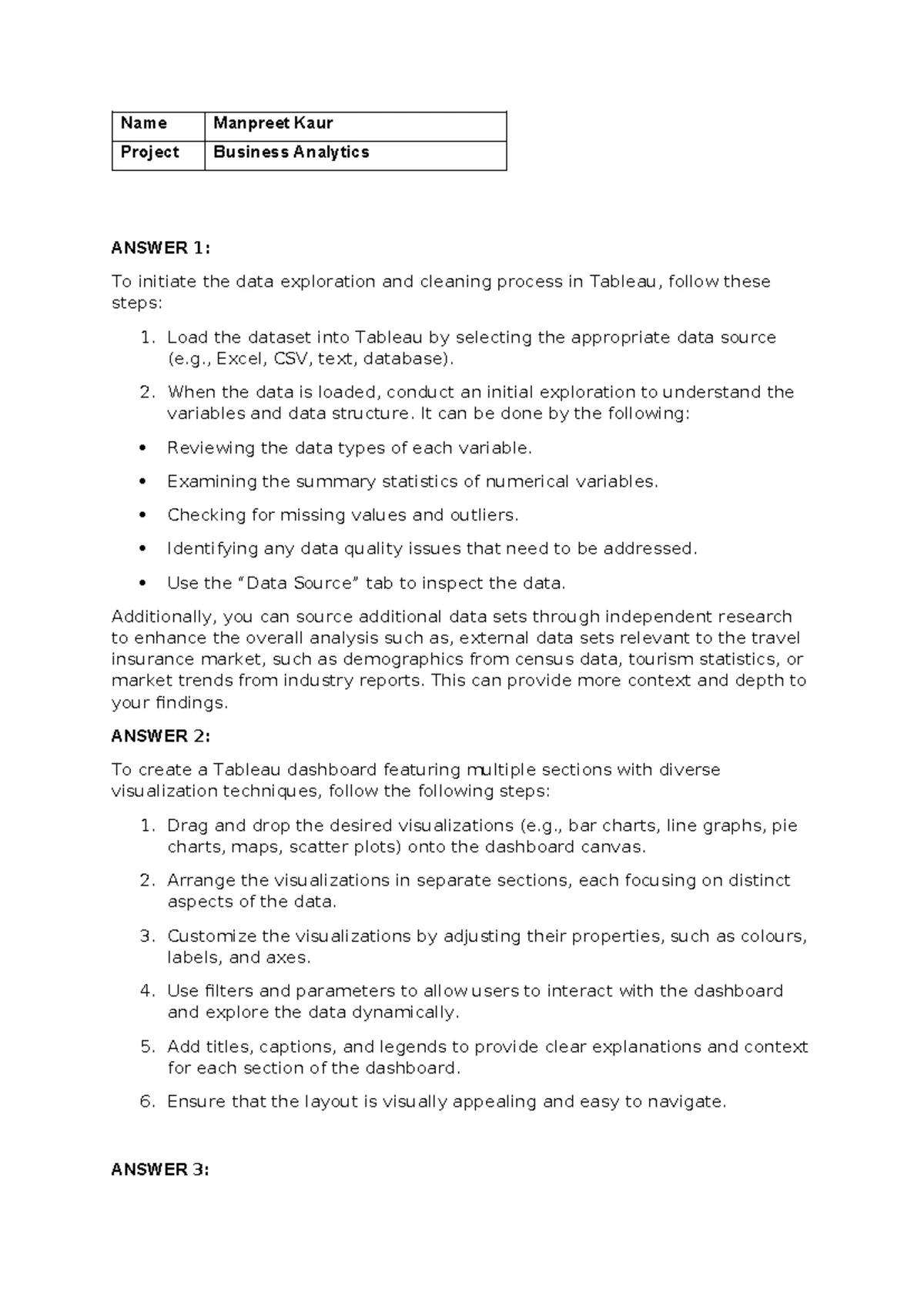 OPSCM Project Submission by Monika Jatkar: Forecasting Insights - Studocu