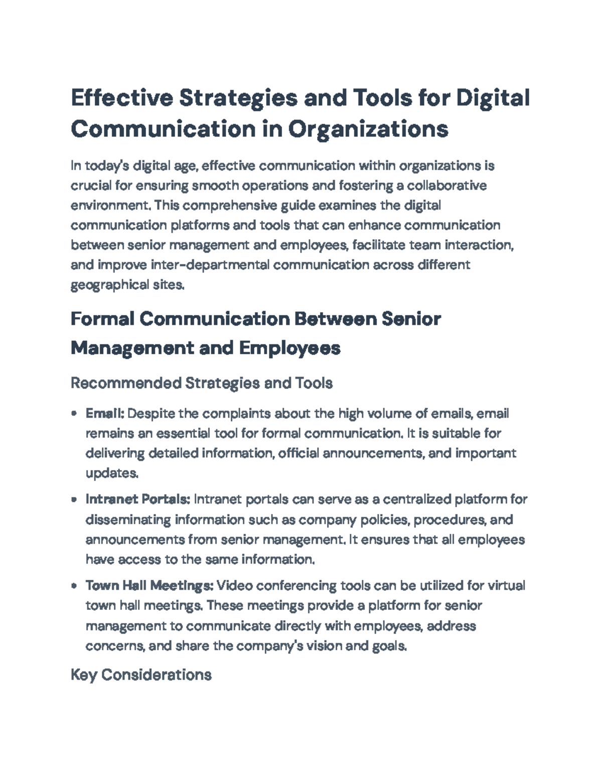 Effective Digital Communication Strategies in Organizations - Effective ...