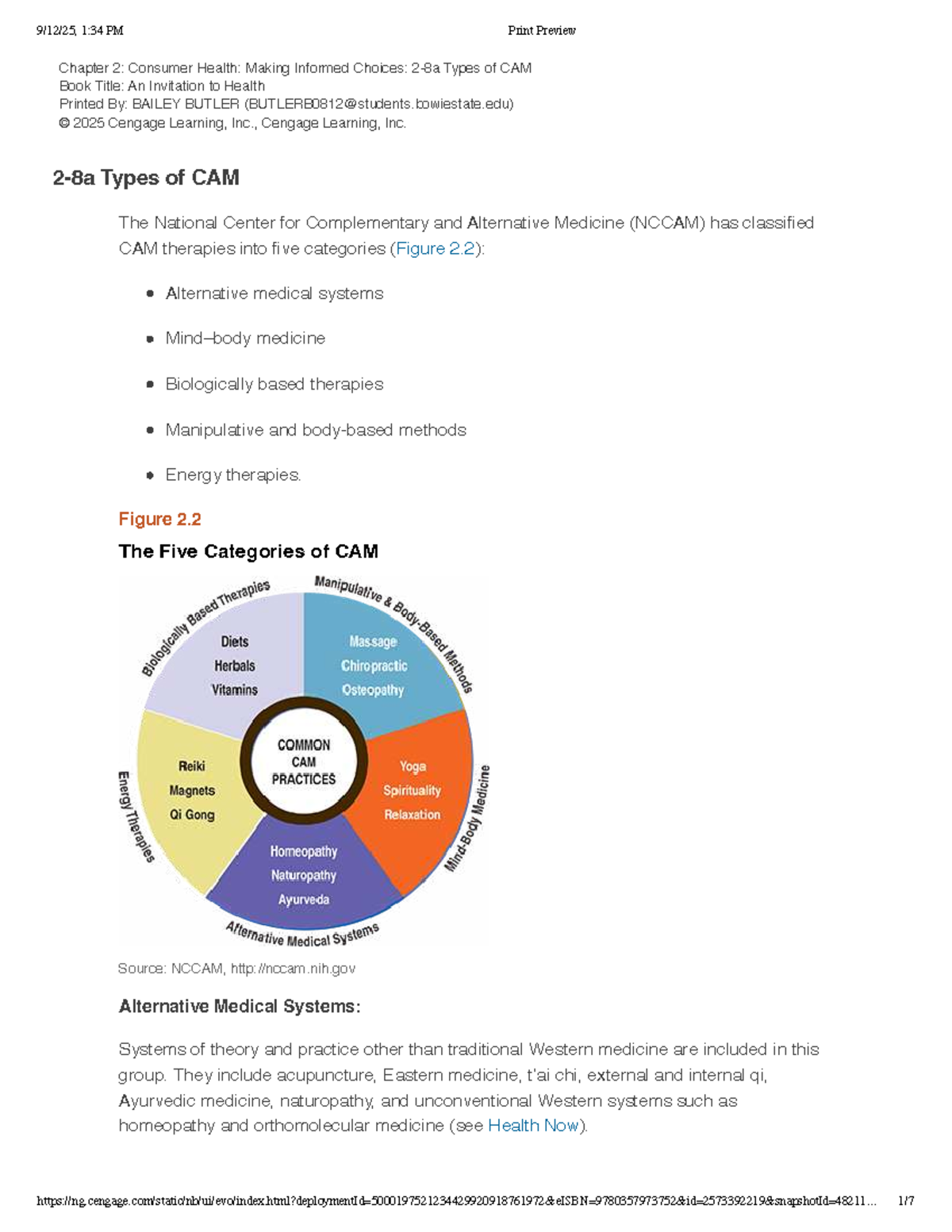 Chapter 2: Informed Choices in Consumer Health - Understanding CAM ...