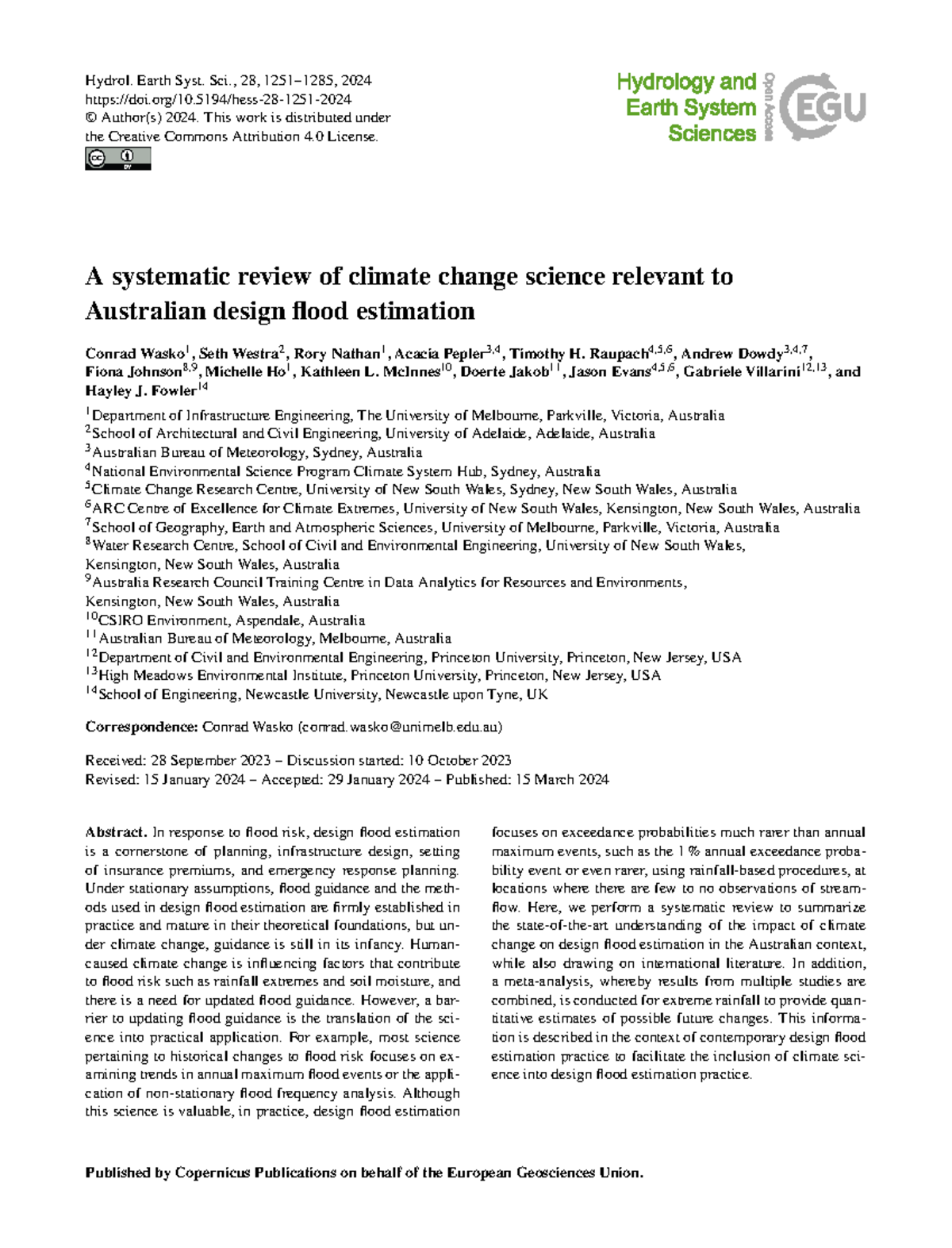 A Systematic Review of Climate Change Impacts on Australian Design ...