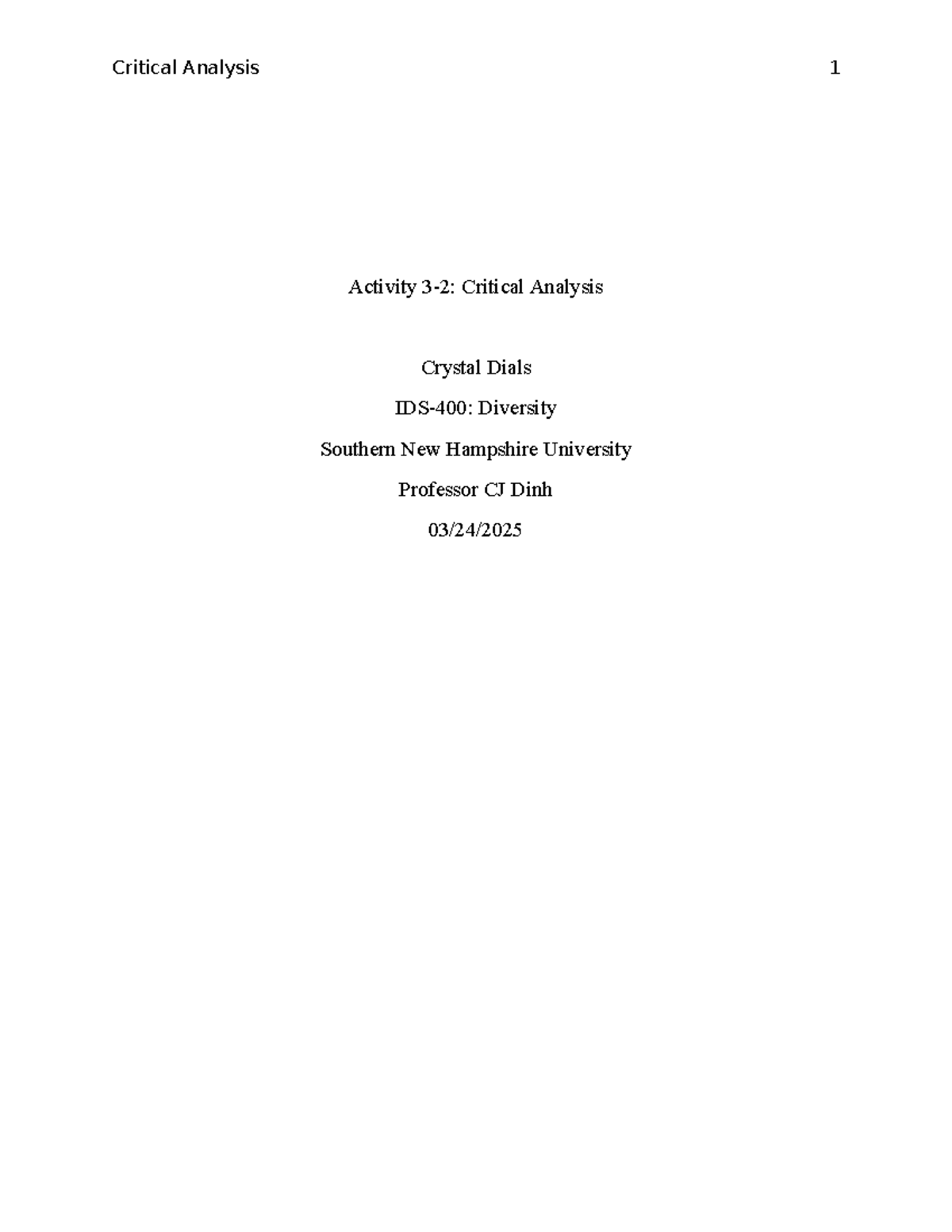 IDS-400 3-2 - milestone in Diversity 400 about cancel culture ...