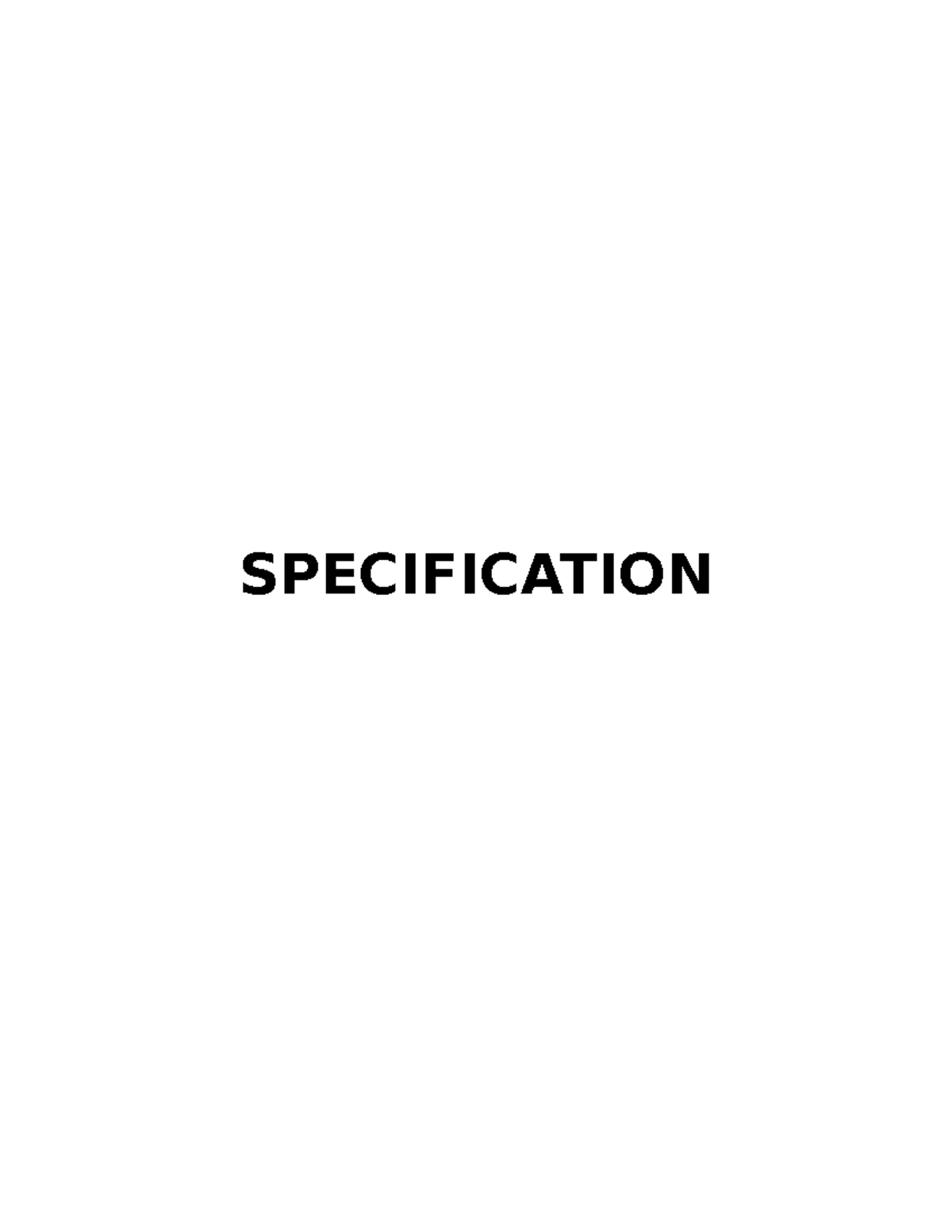 ALE Specification Review: Summary & Fill-in-the-Blank Guide - Studocu