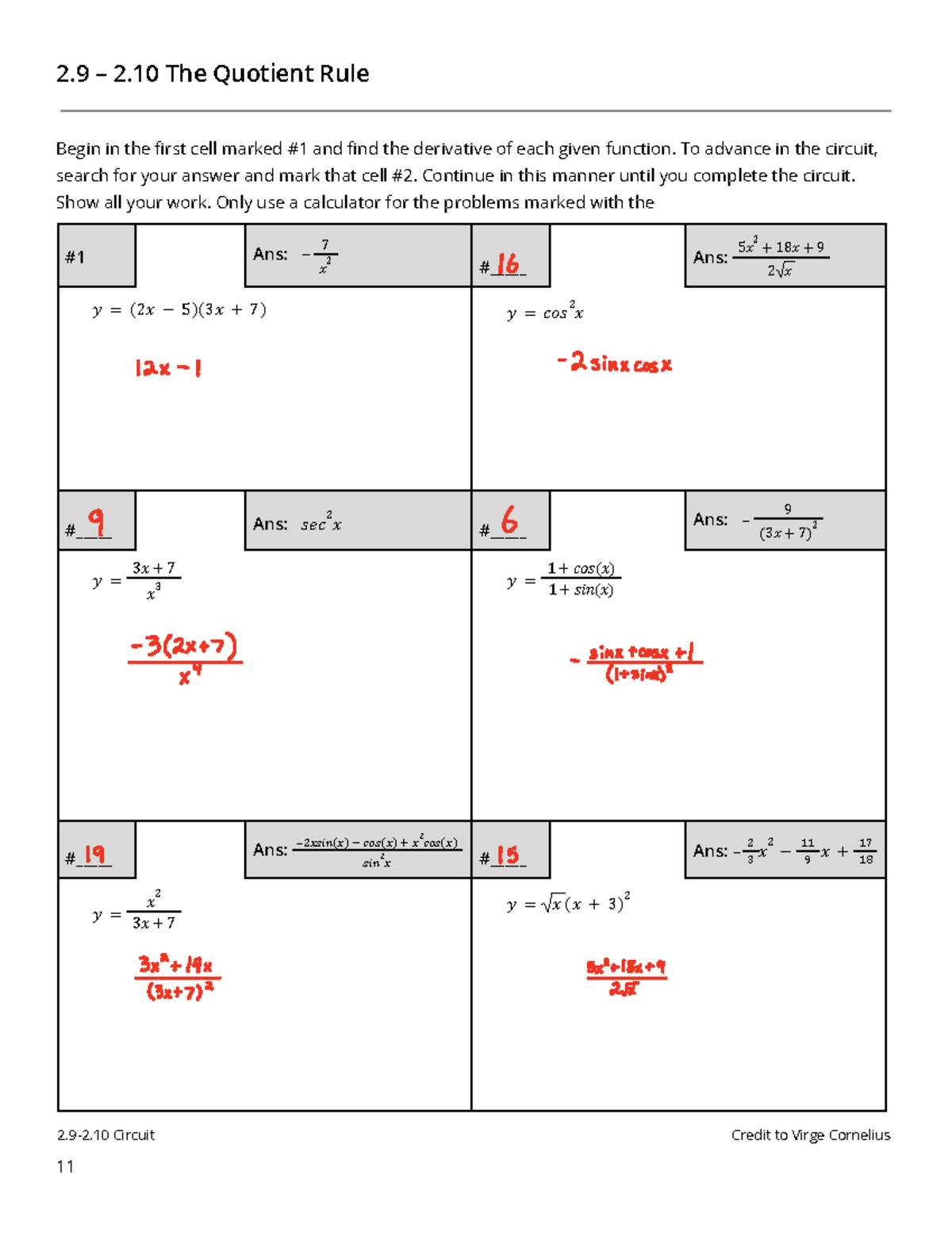 2.9-2.10 Derivative Circuit Homework KEY - Studocu