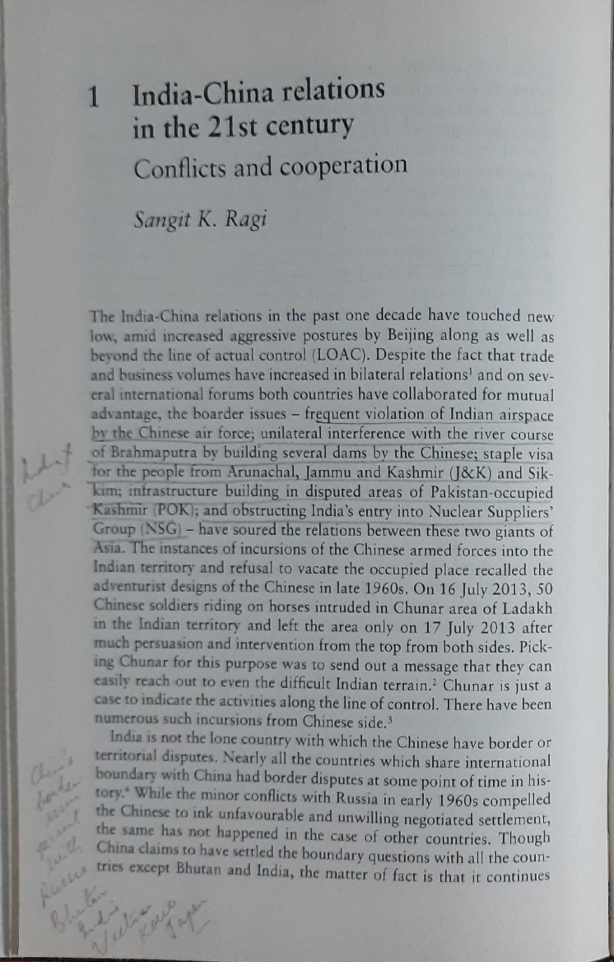IFP UNIT III Sangit Ragi India China - India’s Foreign Policy - Delhi ...