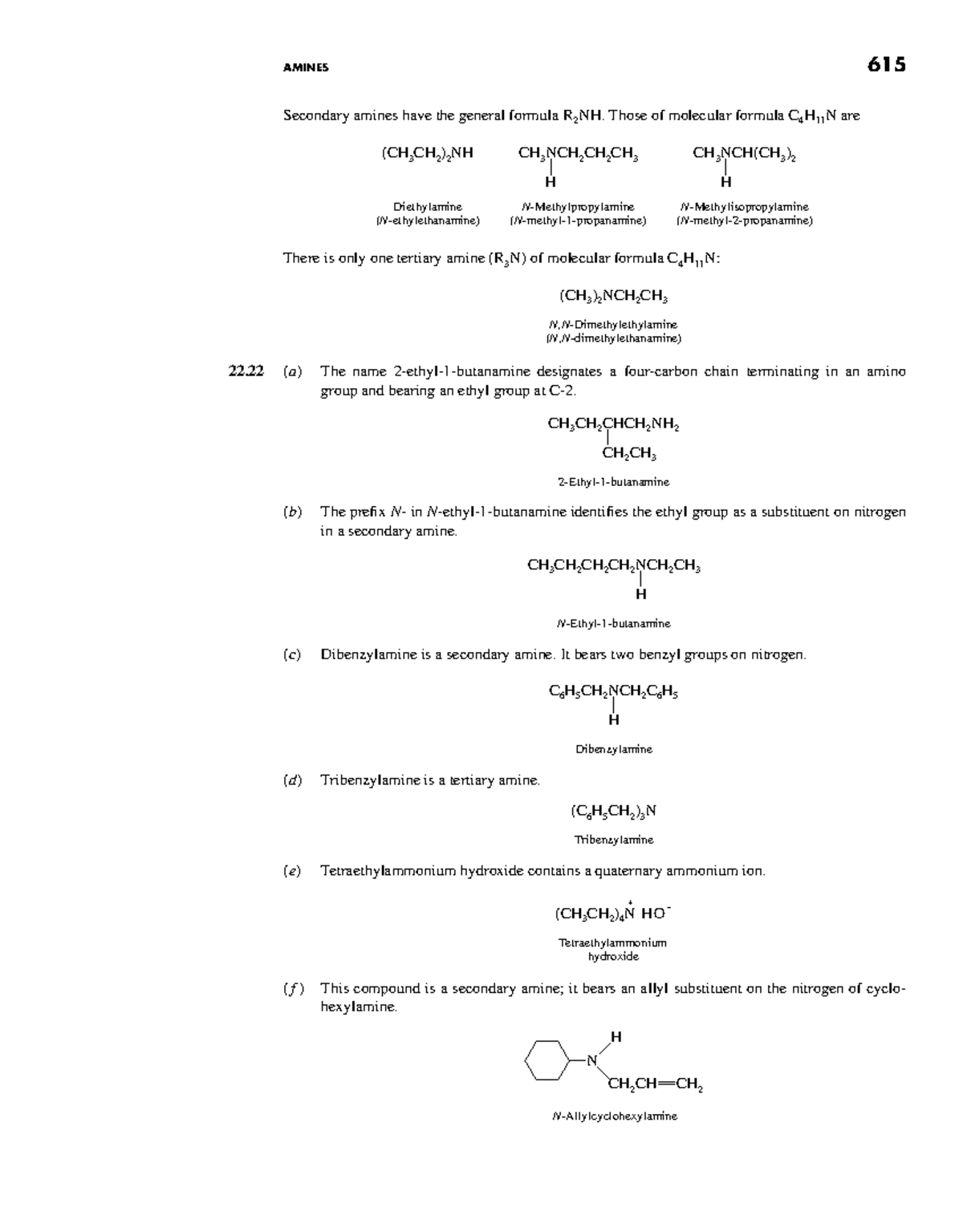 Organic Chemistry 4th Ed: Amines Overview (615) - Studocu