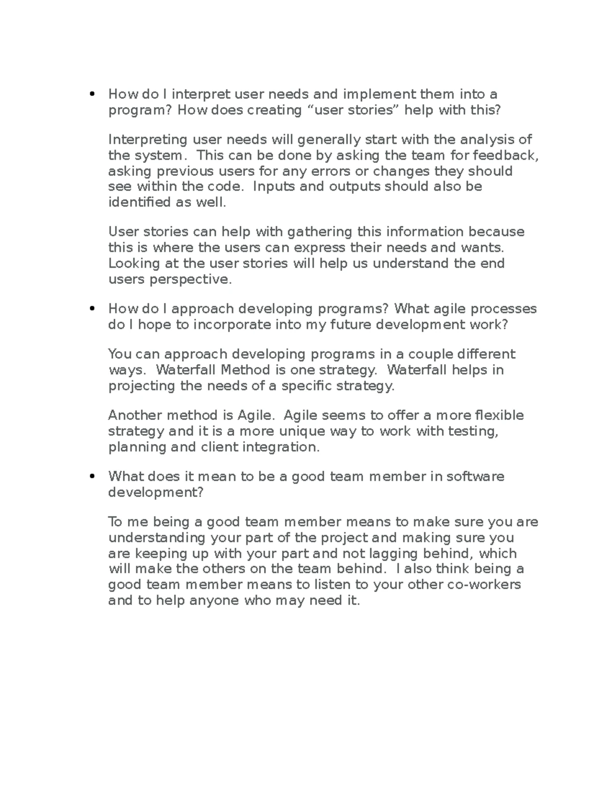 Effective Communication in Agile Teams: Journal Entry CS 250 - Studocu