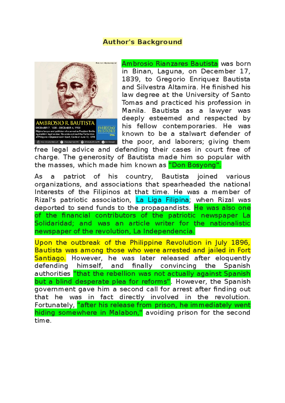 RIPH Midterm - Analysis of Philippine Independence and the Malolos ...