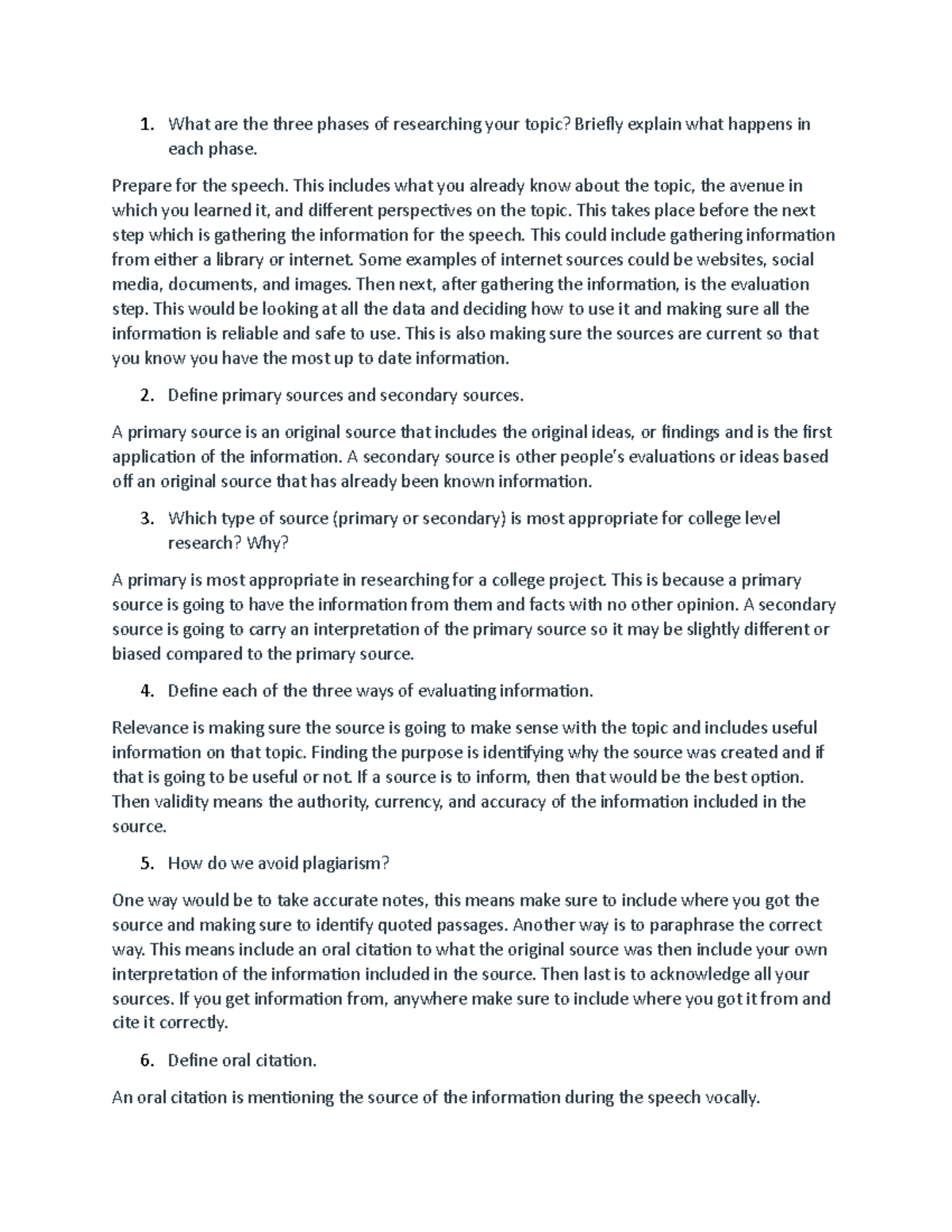 Speech Research Guidelines and Evaluation Notes for COMM101 - Studocu