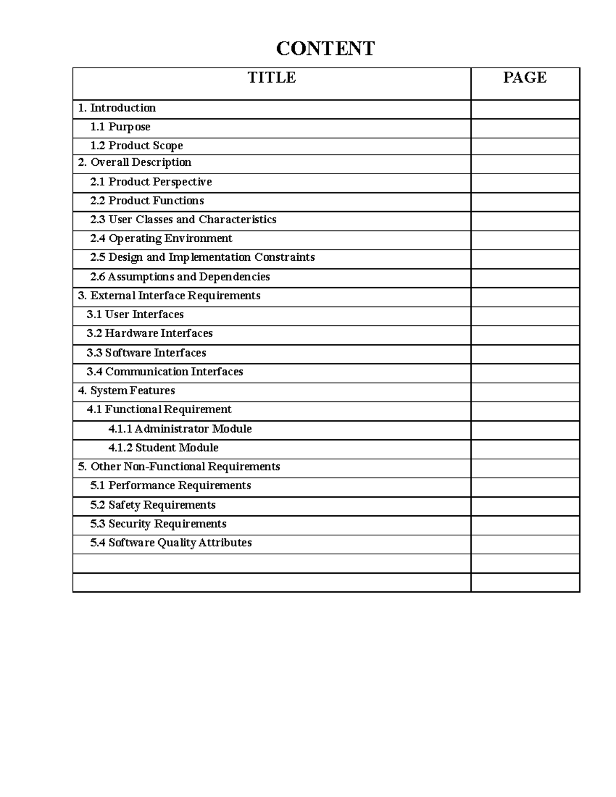 SRS for Hostel Mess Management and Billing System - Studocu