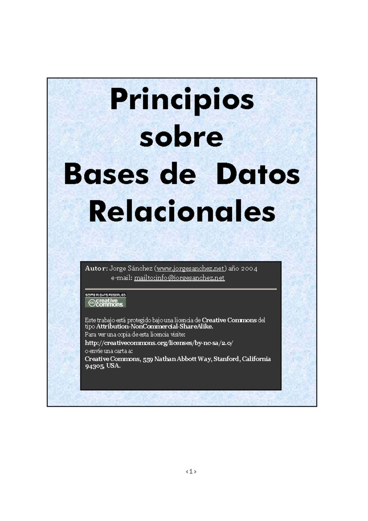 Ejercicios sobre el Modelo Relacional de Bases de Datos (Bdrelacional ...
