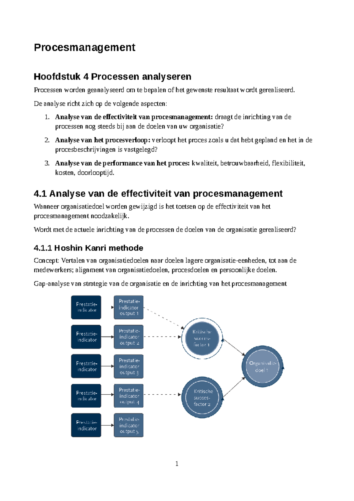 Procesmanagement in de praktijk: Hoofdstuk 4 - Analyseren van Processen ...