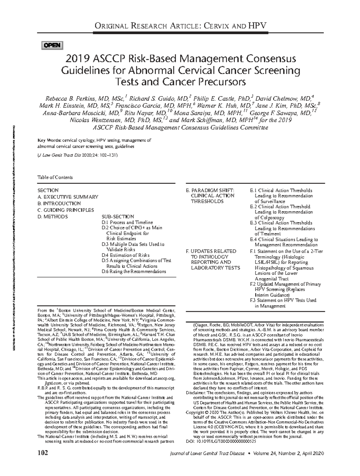 2019 Asccp Risk Based Management Consensus.3 - Downloaded from journals ...