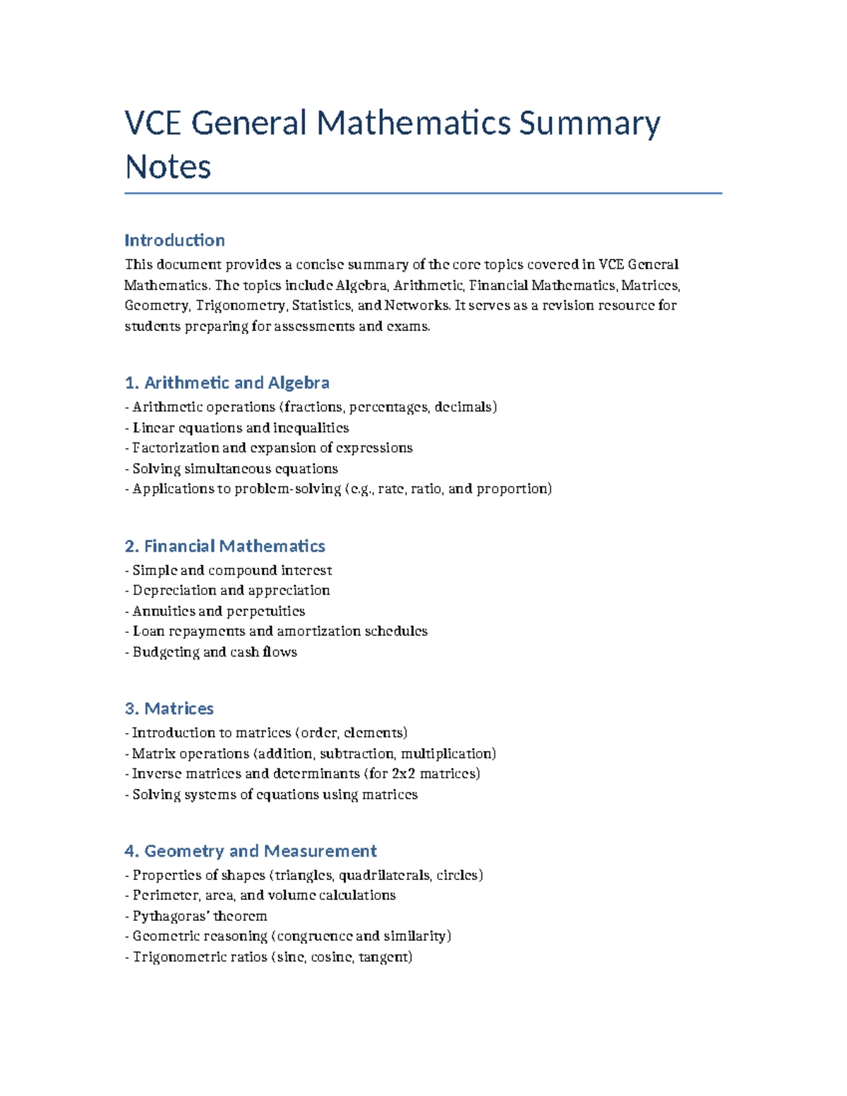 11GM Semester 1 2022 General Mathematics Final Exam Questions & Answers ...
