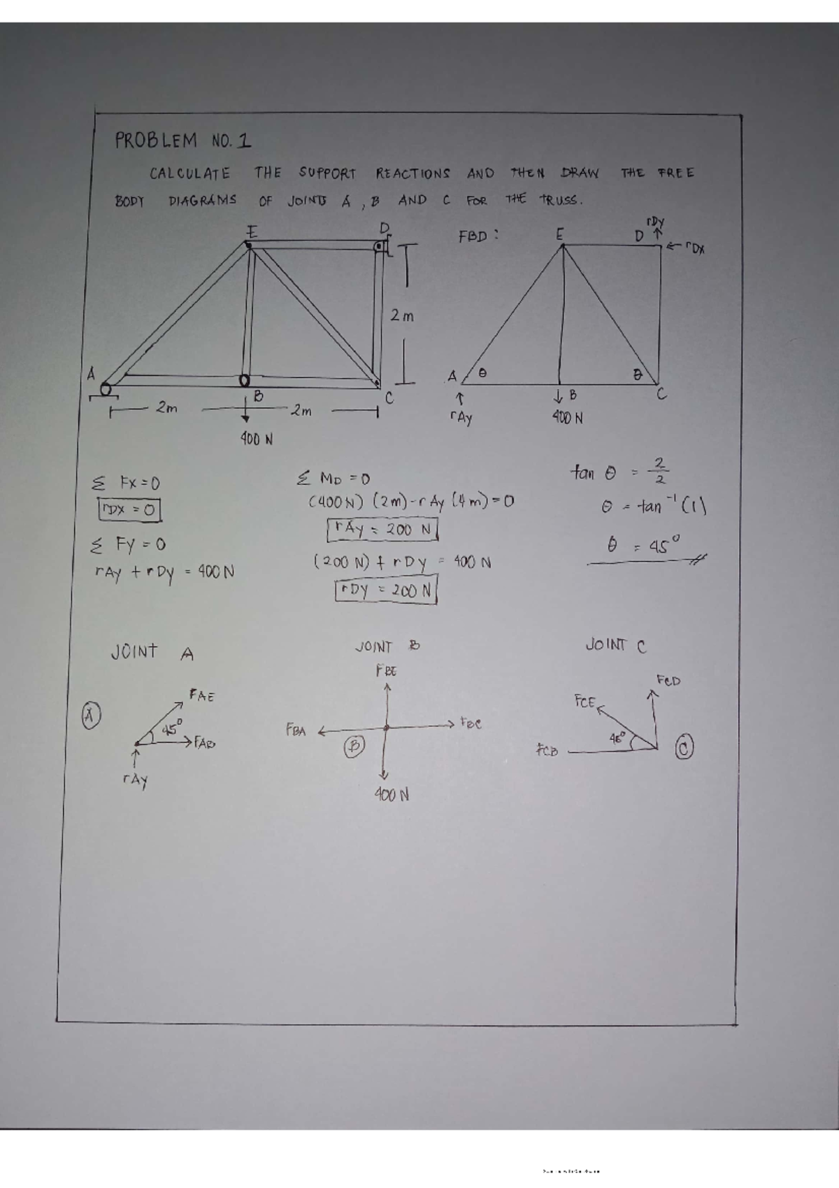 Statics of Rigid Bodies: Free Body Diagrams & Centroids Analysis - Studocu