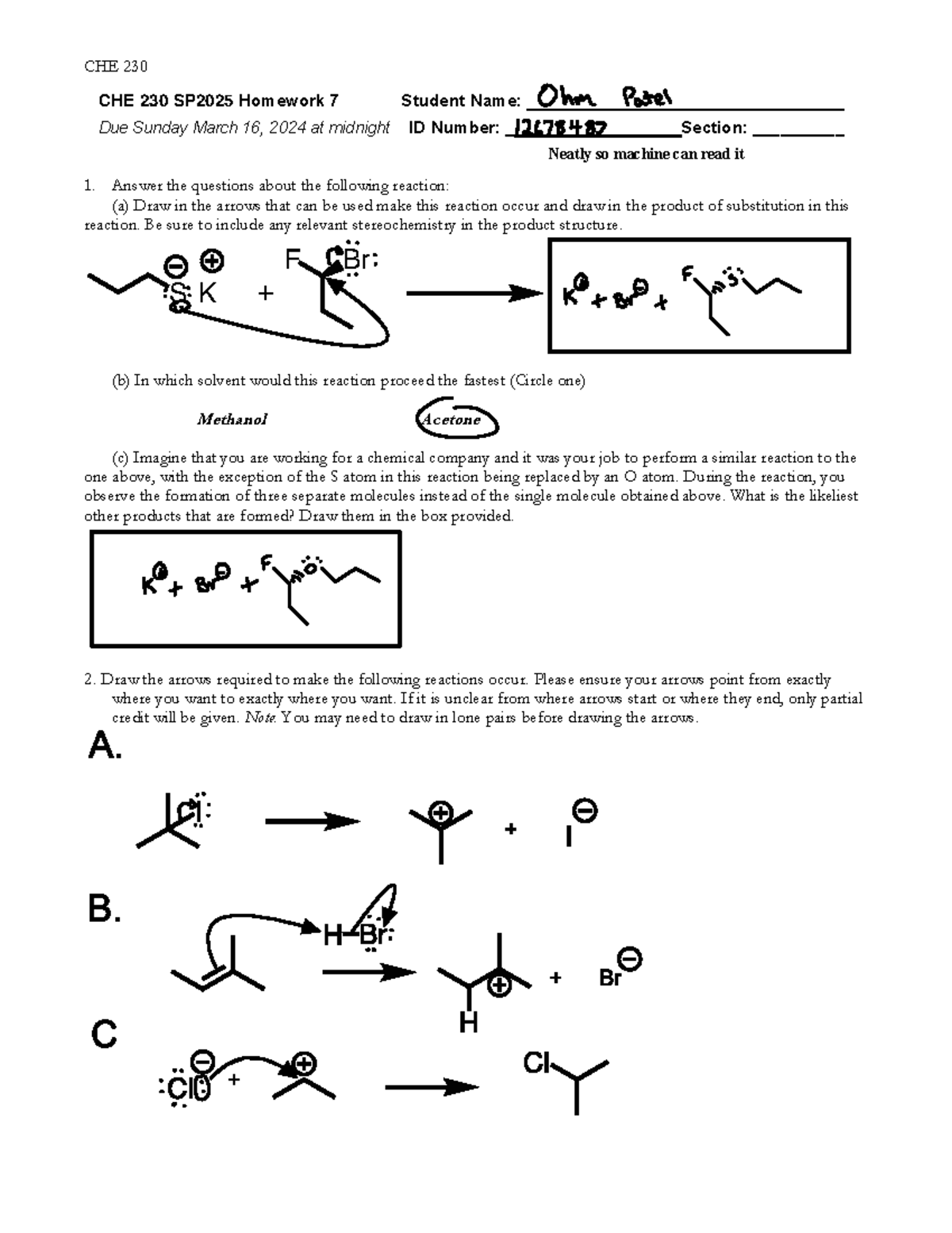 Homework+Assignment+7SP2025 - CHE 230 CHE 230 SP202 5 Homework 7 ...