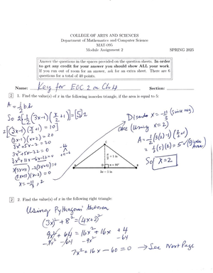 Final Exam Study Notes for Course XX123 on April 20, 2025 - COLLEGE OF ...