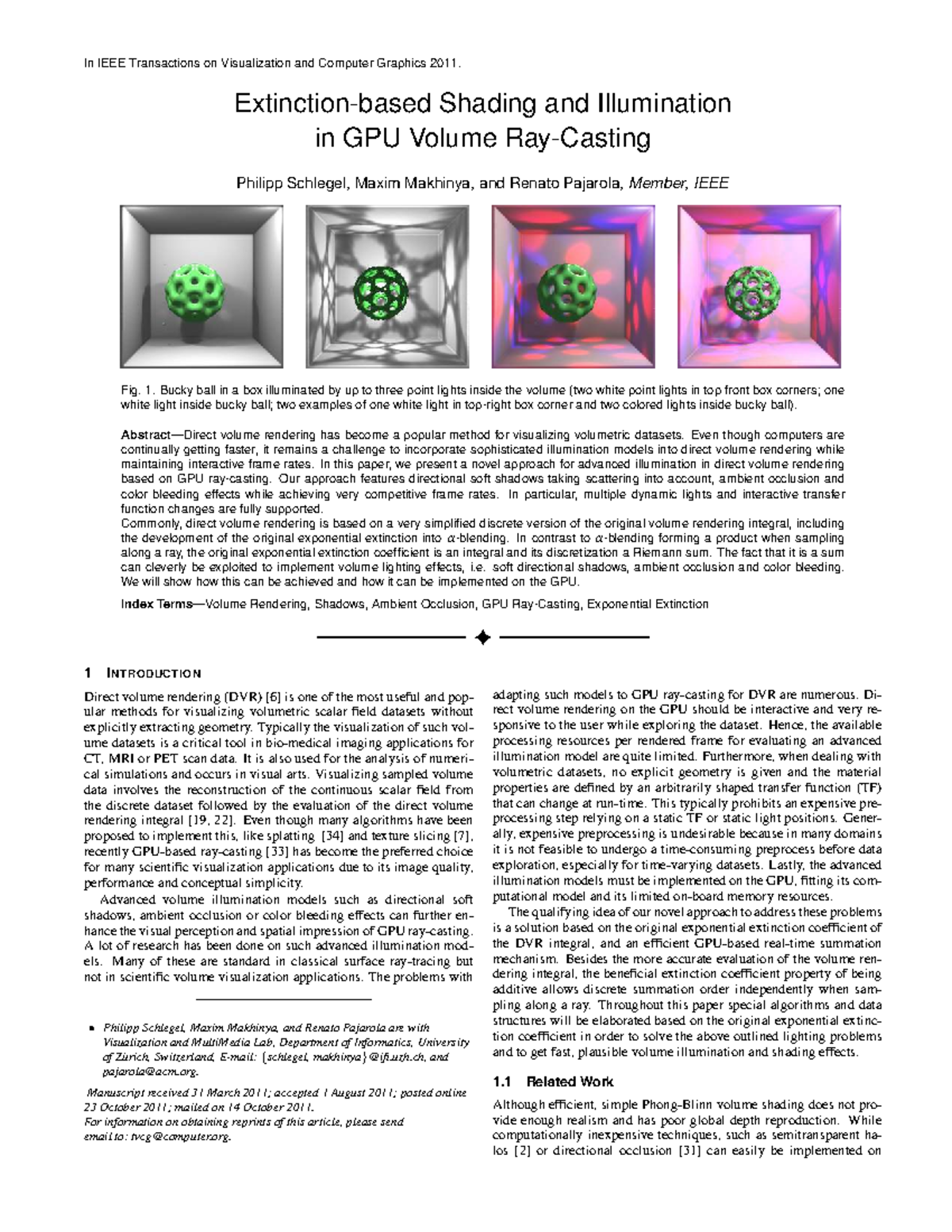 Advanced Illumination Techniques for GPU Volume Rendering (CS 101 ...