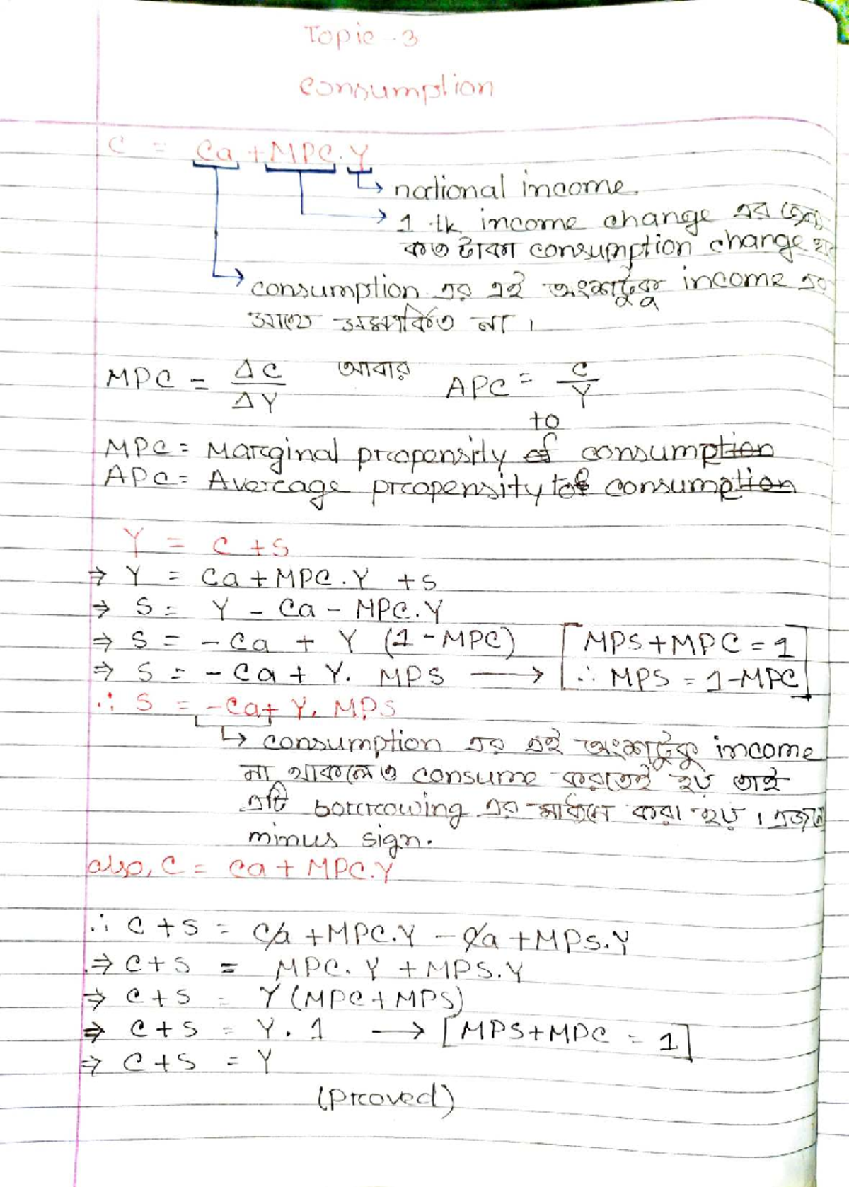 Consumption (3) - Macroeconomics Final Exam Notes - Studocu
