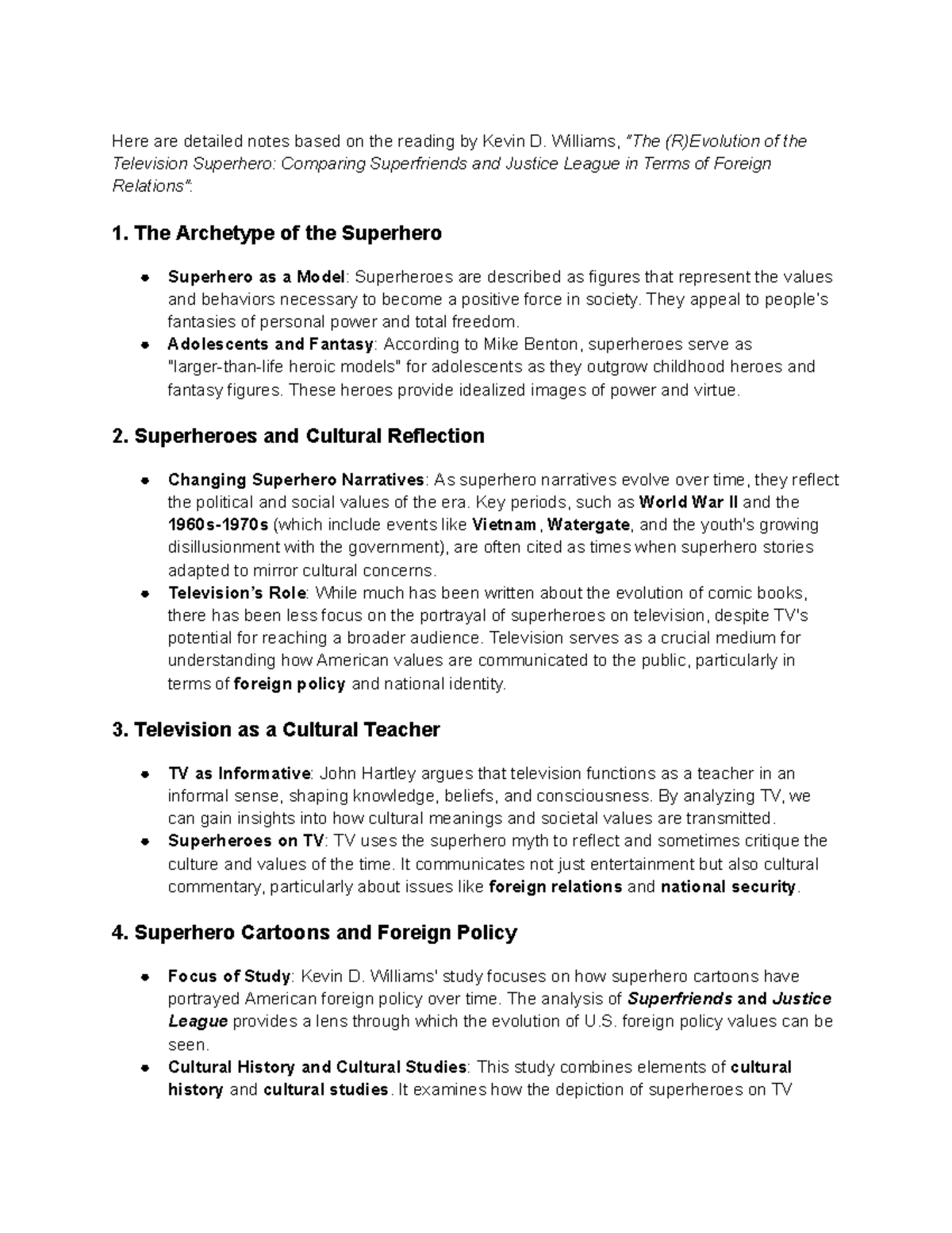 POLI SCI Reading Notes - Here are detailed notes based on the reading ...