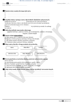 697531261 Sprawdzian z Geografii Klasa 5 Dział 2 Krajobrazy Polski