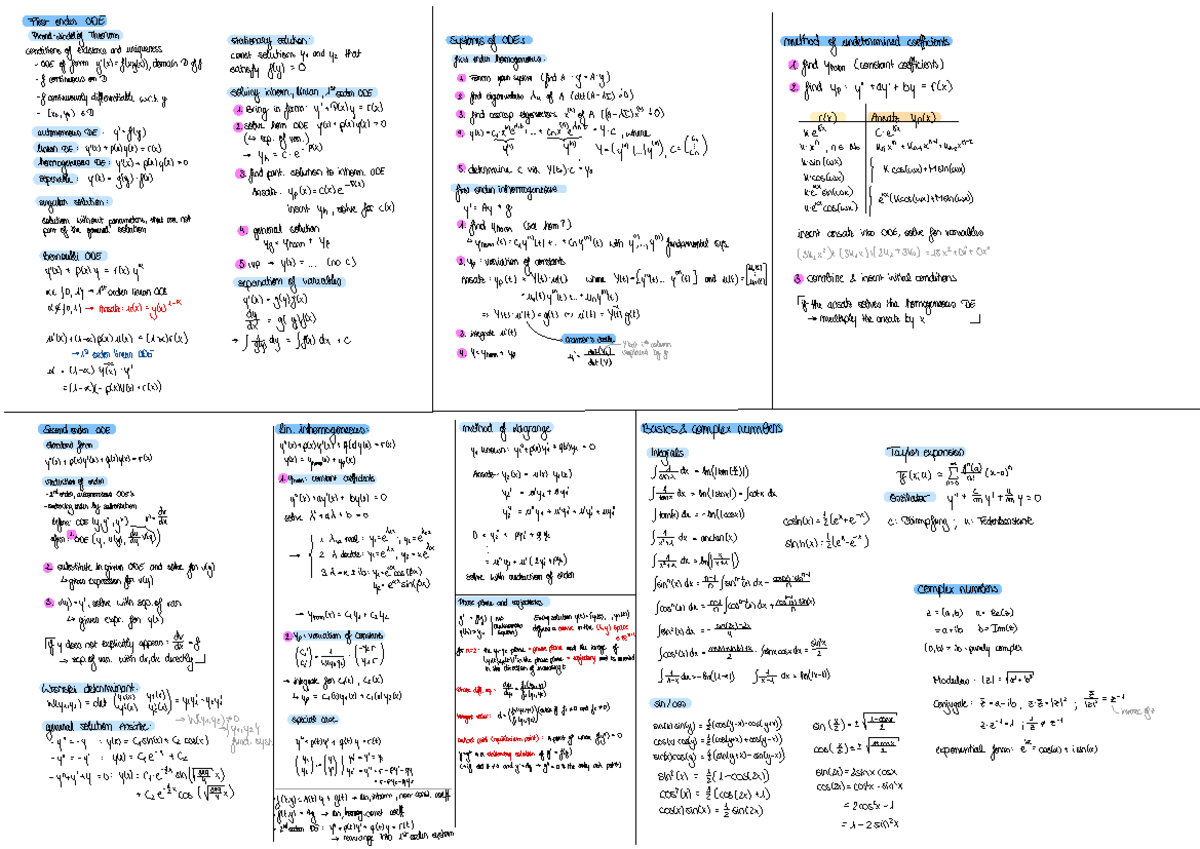 mathe-3-cheatsheet-first-order-ode-picard-lindelof-theorem-stationary