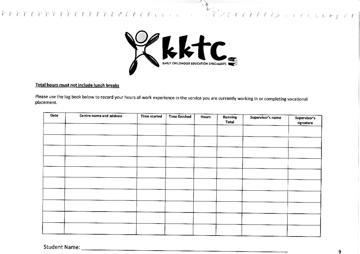 Task C - part of task 3 for Work effectively in children's education ...