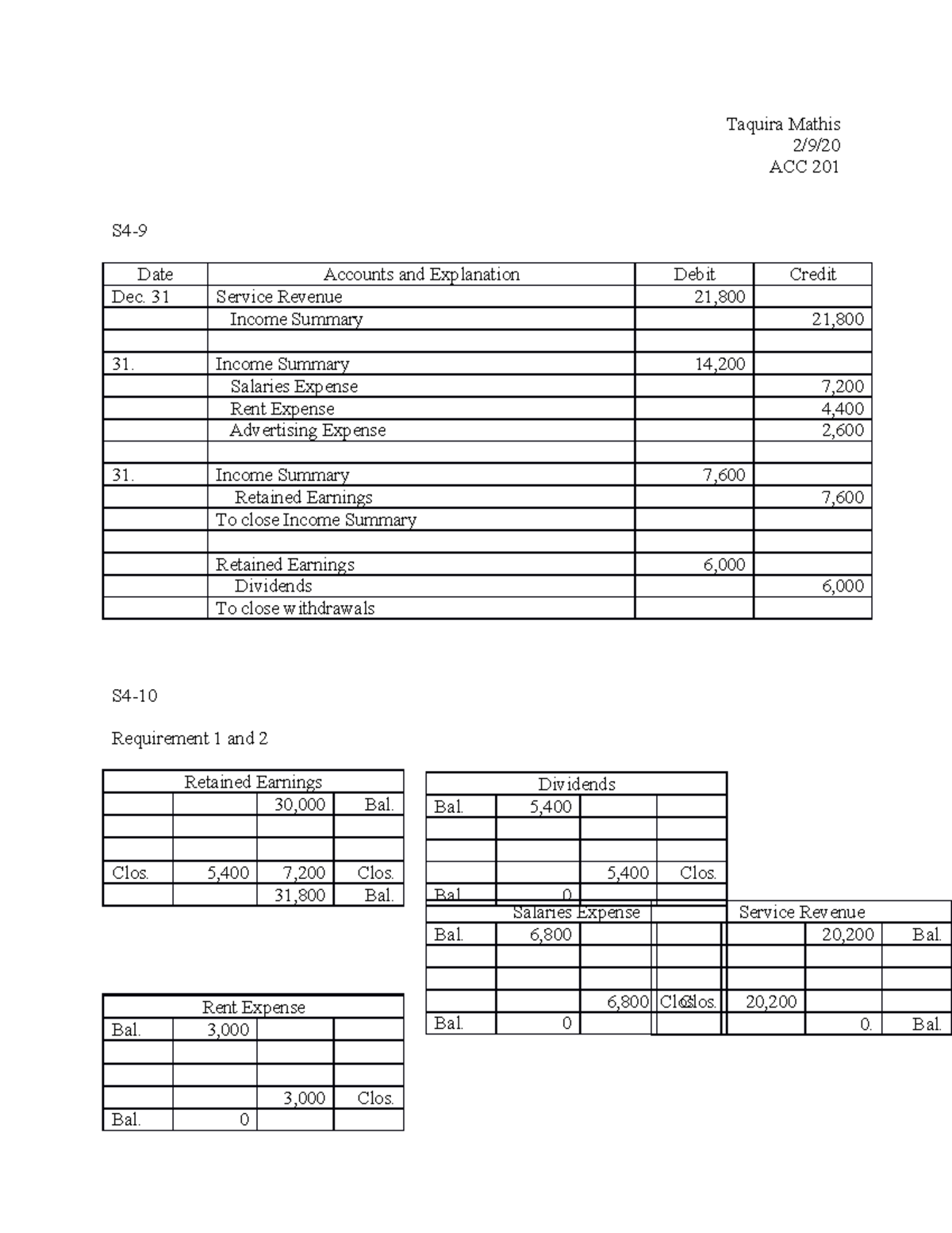 ACC 201 Final Exam Chapter 4 Notes and Accounting Details - Studocu