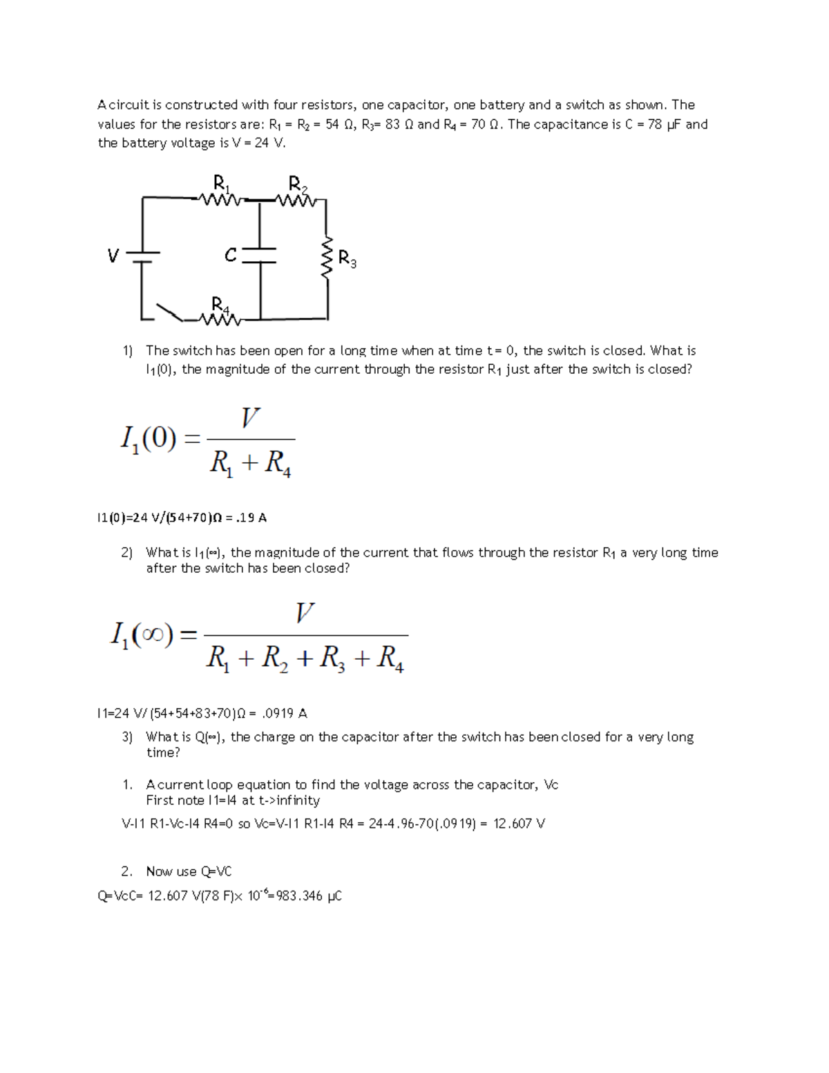 RC Circuits - Homework Help for Circuit Analysis (Course Code: RCC ...
