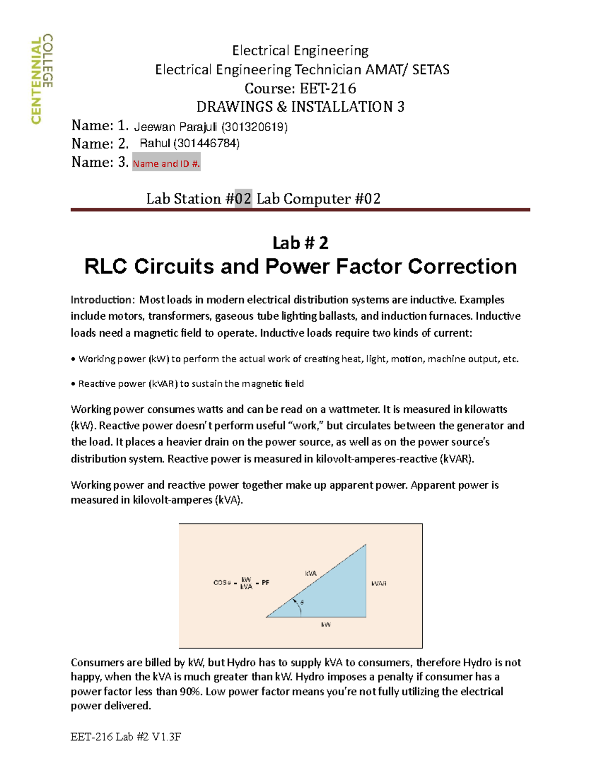Lab 2 New document Drawing - Electrical Engineering Electrical ...