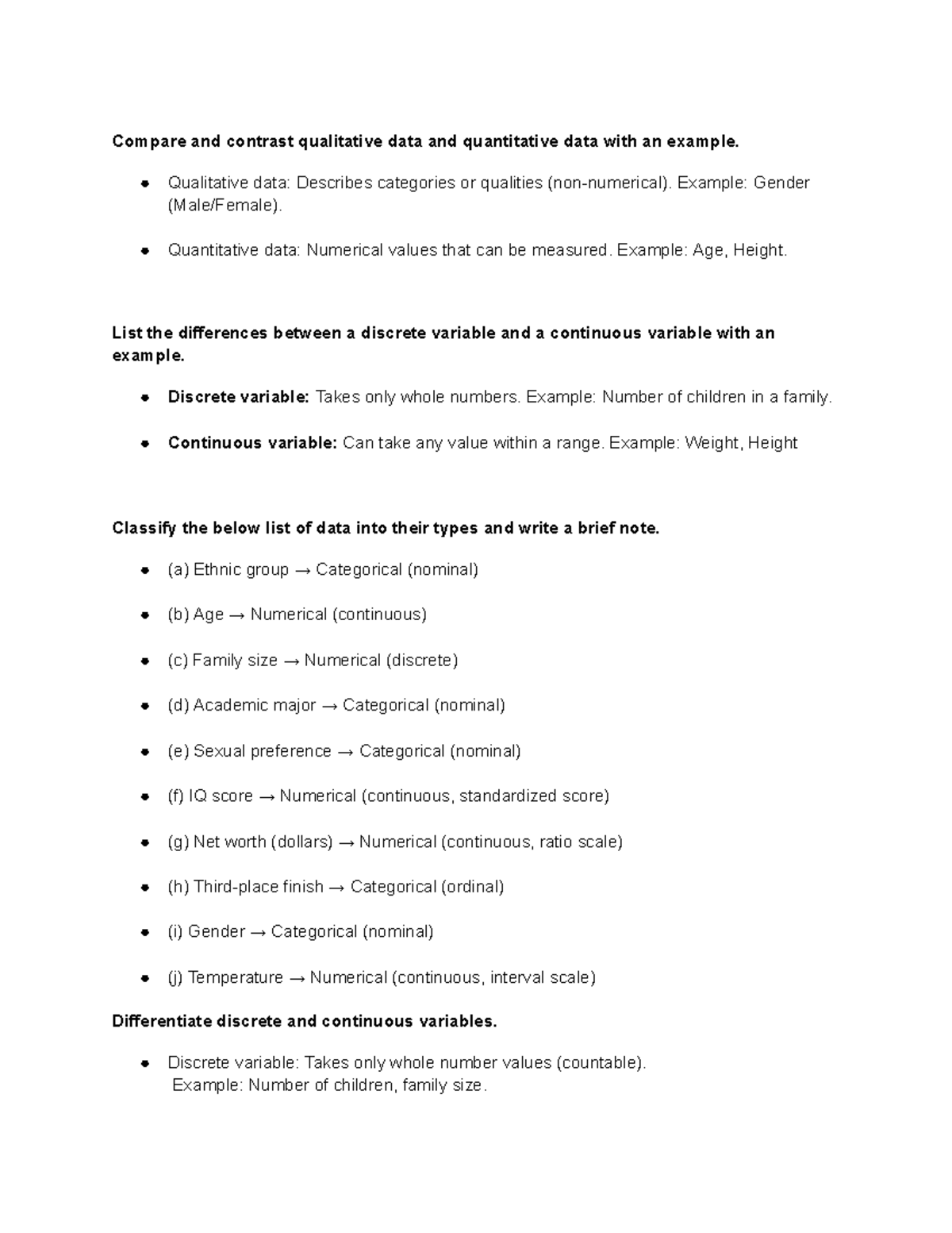 Comparative Analysis of Qualitative and Quantitative Data - 2nd & 3rd ...