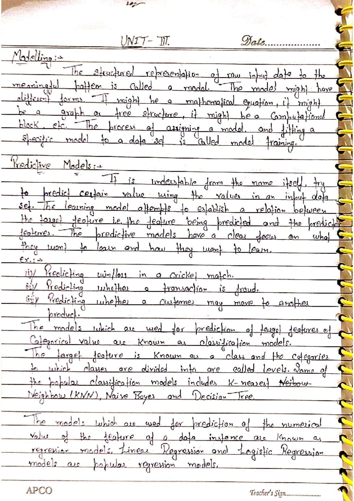 Unit 3 DS - Python Notes: Understanding Model Training & Evaluation ...