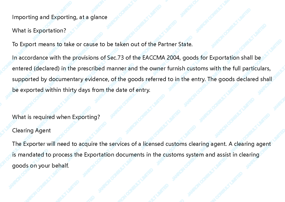 Export and Import Procedures: A Comprehensive Guide (LT SU N O IT M ED ...