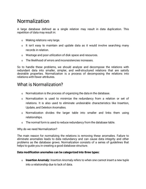 Unit 4 DBMS - Functional Dependency & Normalization Notes - Studocu