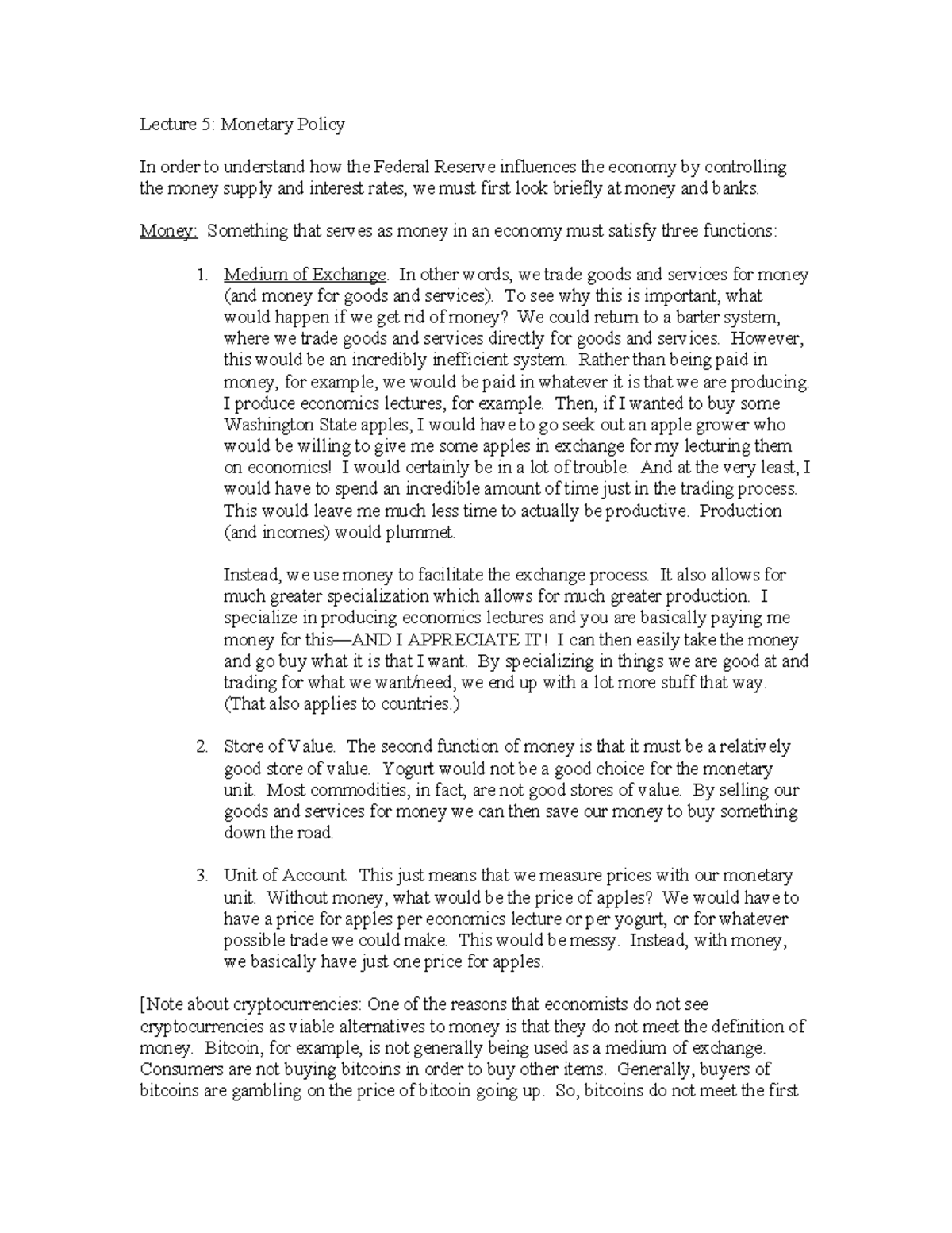 Monetary Policy Overview: Tools & Economic Impact (ECO 101) - Studocu