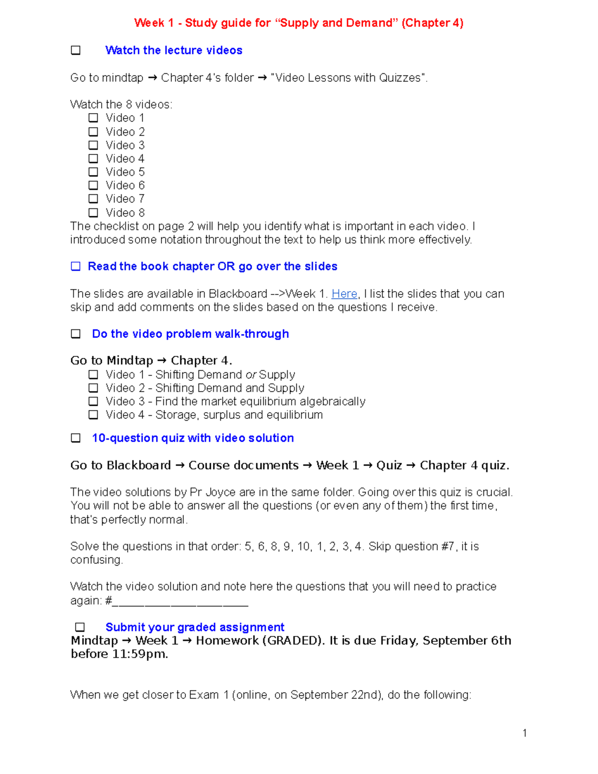 Week 1: Supply and Demand Overview (ECO101 - Chapter 4) - Studocu