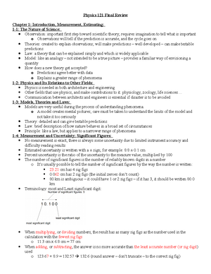 Final Exam 121 2024 Cover & Formula sheet - (Last Name) (First Name ...