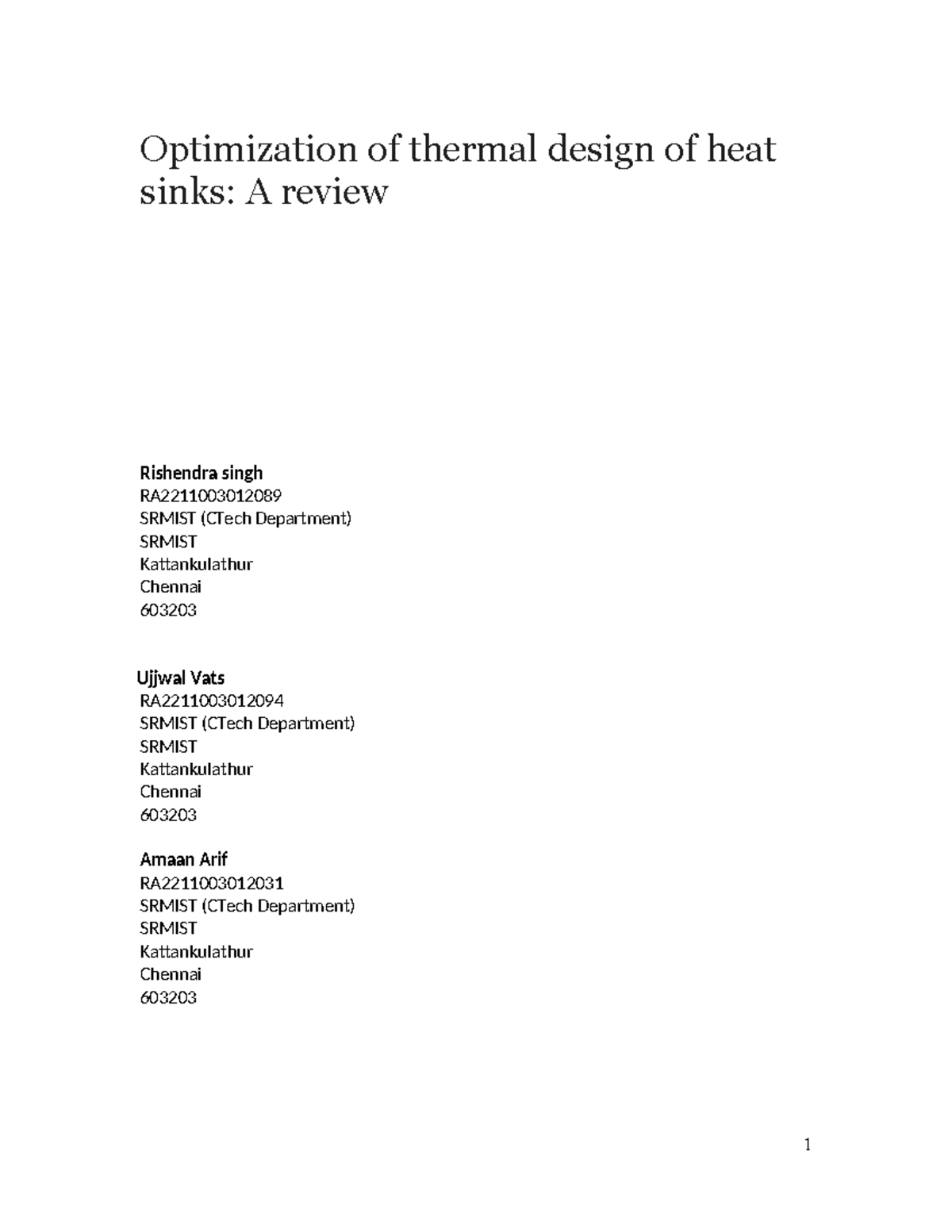 Research paper stock 2089 - Optimization of thermal design of heat ...