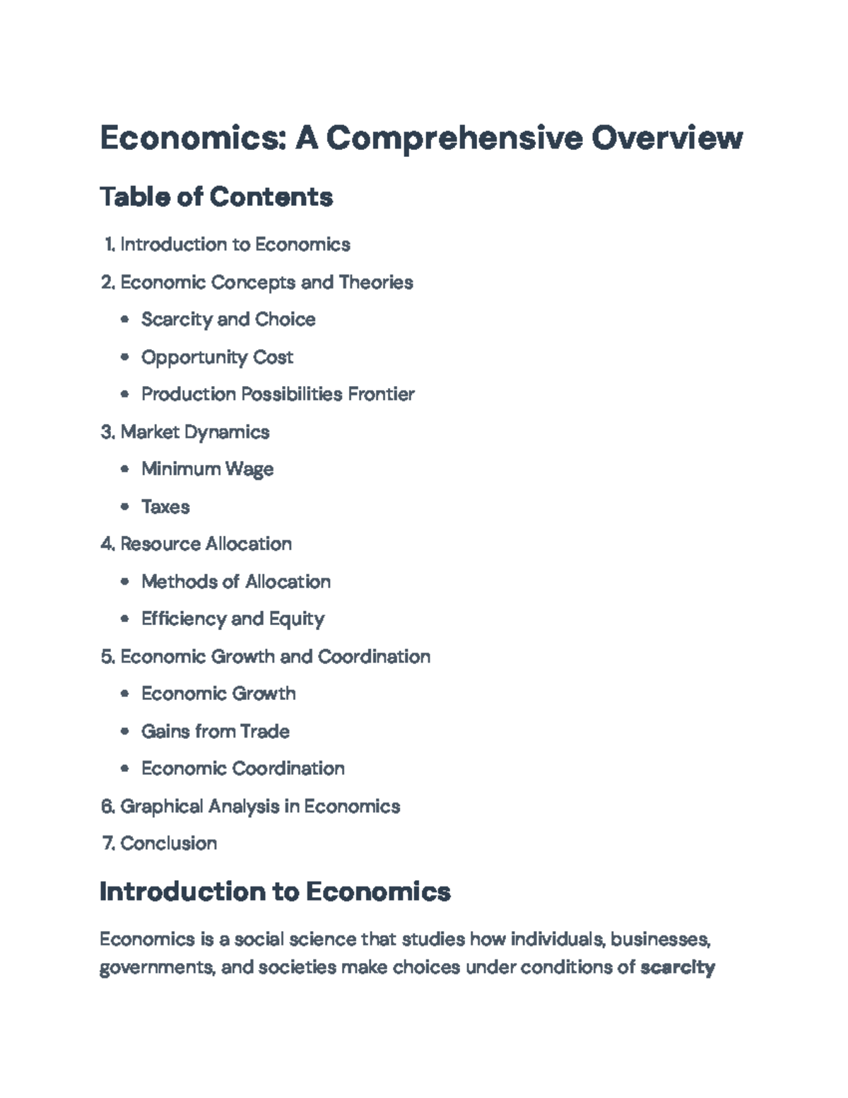 Economics 101: Key Concepts and Theories Overview - Economics: A ...
