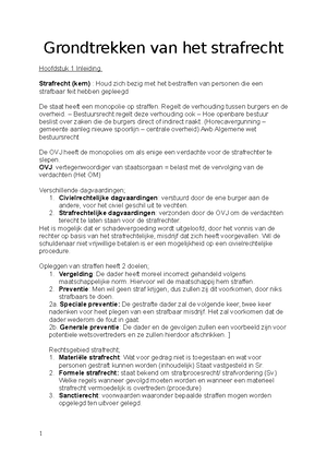 Strafrecht Les 1: Verdachte, Rechten en Legaliteitsbeginsel - Studeersnel