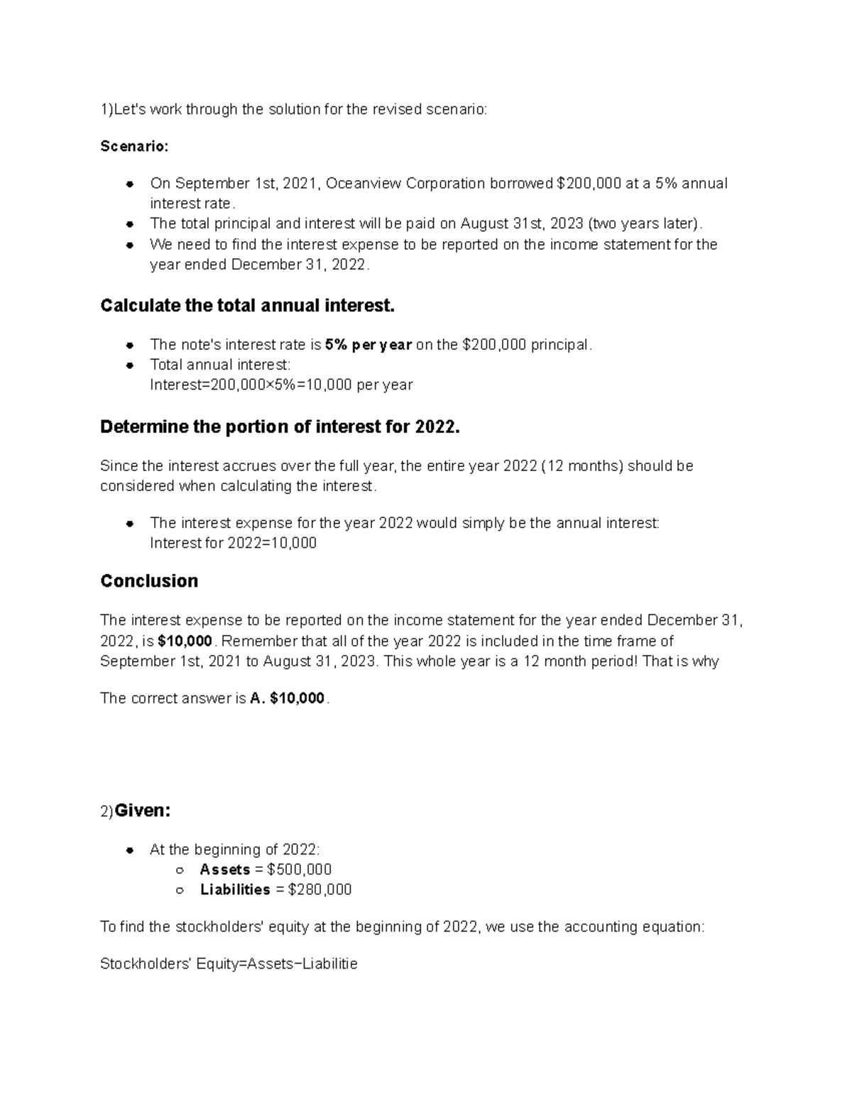 ACC 311 Final Exam Answer Key with Detailed Explanations - Studocu