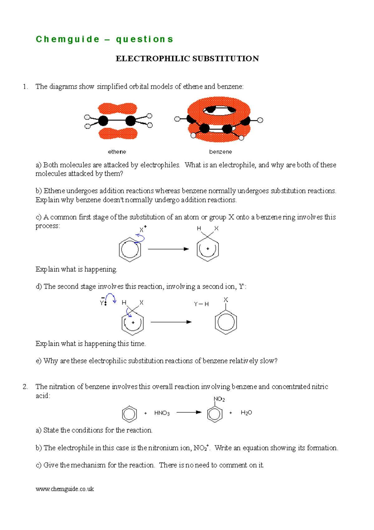 NUCLEOPHILIC ADDITION: REDUCING Questions - Chemguide Q-reduceco ...