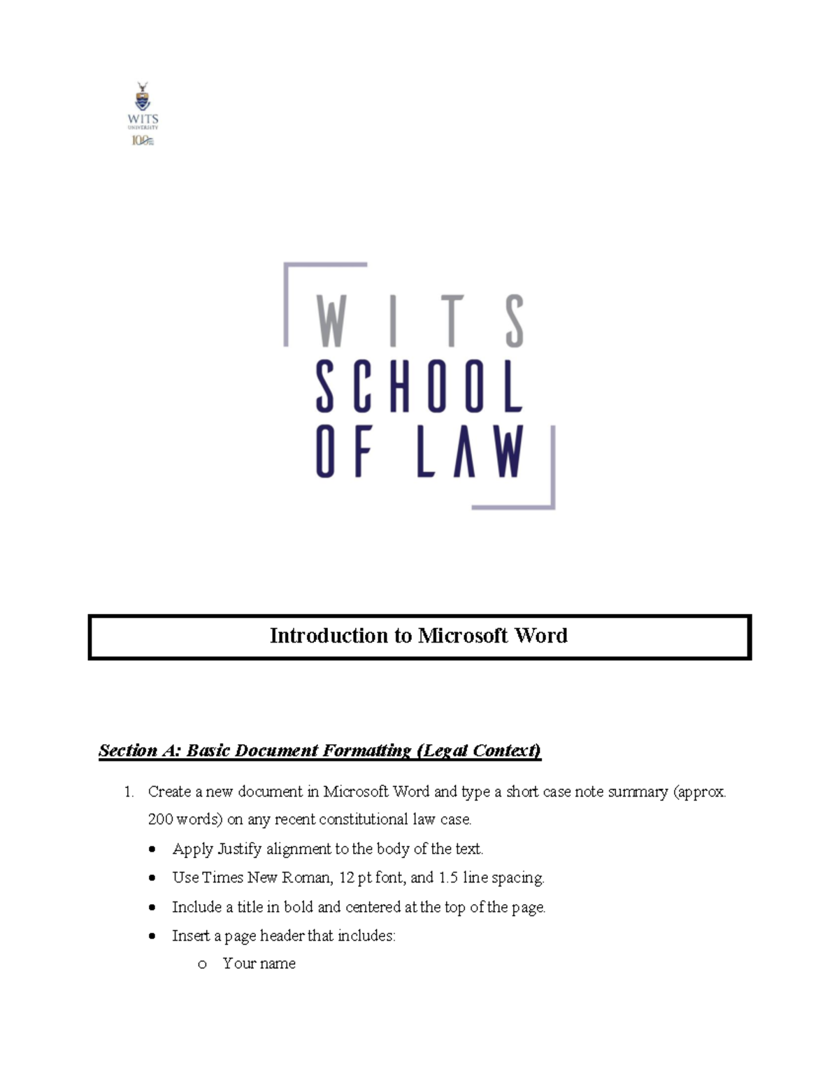 Module 2 MS Word Assignment 2026: Formatting & Referencing Guide - Studocu